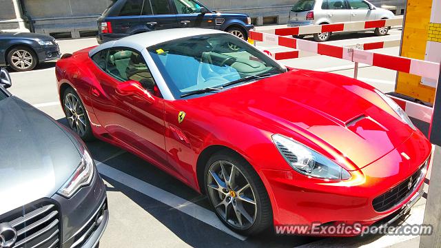 Ferrari California spotted in Zurich, Switzerland
