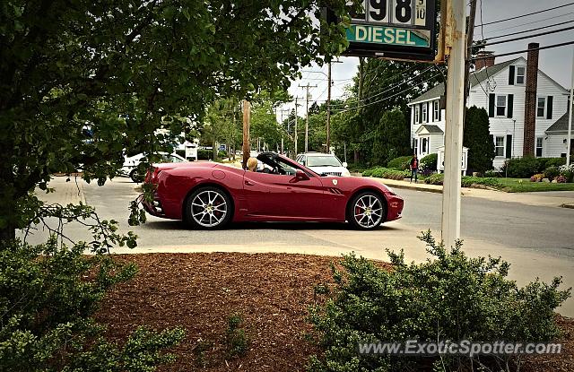 Ferrari California spotted in Cape Cod, Massachusetts