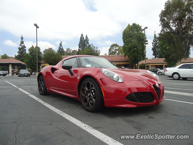 Alfa Romeo 4C spotted in Walnut, California