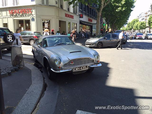 Aston Martin DB6 spotted in Paris, France
