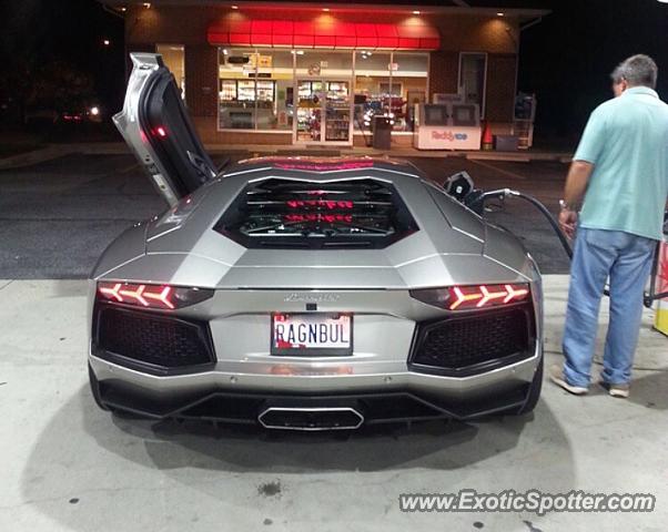 Lamborghini Aventador spotted in Fremont, California