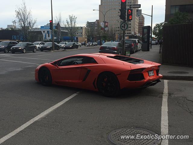 Lamborghini Aventador spotted in Montreal, Canada