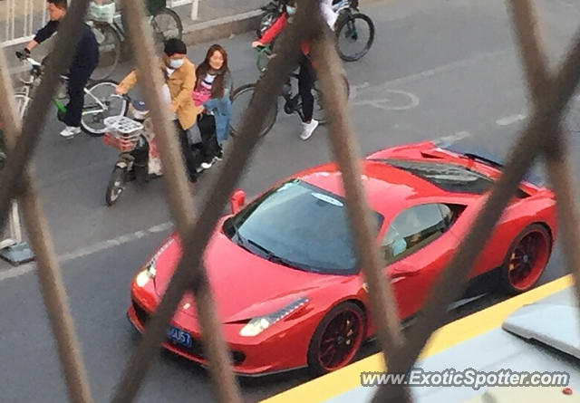 Ferrari 458 Italia spotted in Beijing, China