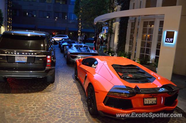 Lamborghini Aventador spotted in Beverly Hills, California