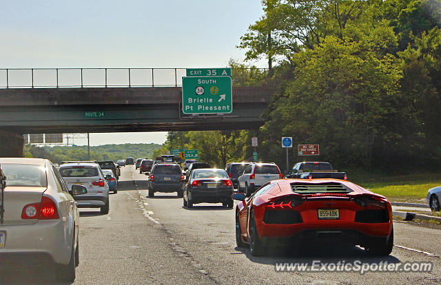 Lamborghini Aventador spotted in I95, New Jersey