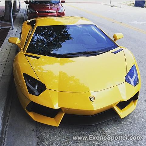 Lamborghini Aventador spotted in Fort Lauderdale, Florida