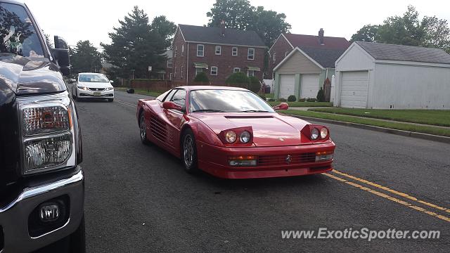 Ferrari Testarossa spotted in Elizabeth, New Jersey