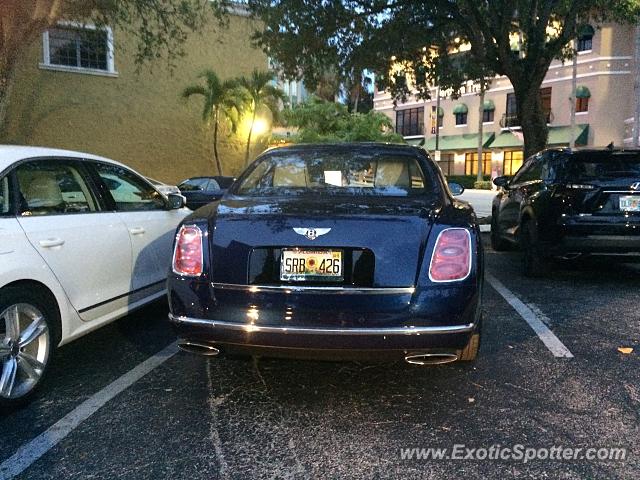 Bentley Mulsanne spotted in Fort Lauderdale, Florida