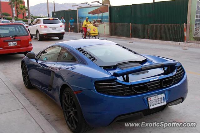 Mclaren MP4-12C spotted in Lima, Peru