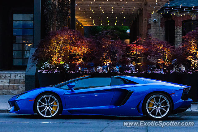 Lamborghini Aventador spotted in Toronto, On, Canada