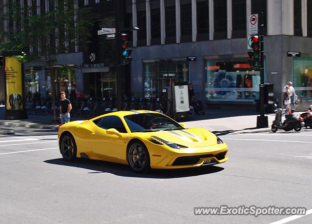 Ferrari 458 Italia spotted in Montreal, Canada