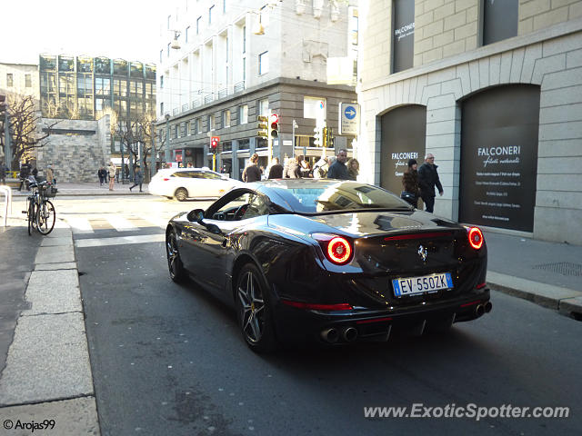 Ferrari California spotted in Milano, Italy
