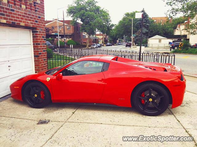 Ferrari 458 Italia spotted in Brooklyn, New York