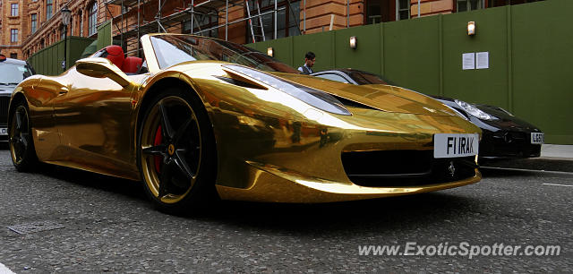 Ferrari 458 Italia spotted in London, United Kingdom