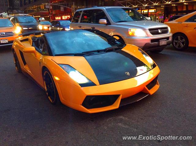 Lamborghini Gallardo spotted in Manhattan, New York