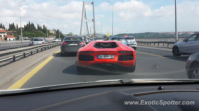 Lamborghini Aventador spotted in Istanbul, Turkey