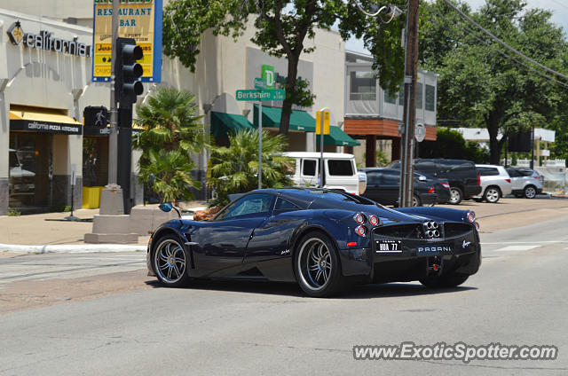 Pagani Huayra spotted in Dallas, Texas