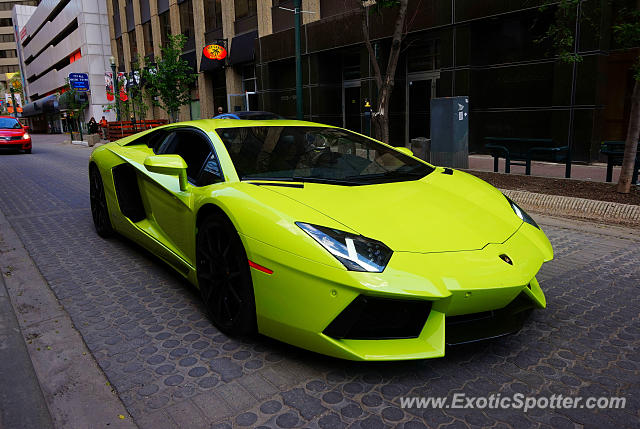 Lamborghini Aventador spotted in Edmonton, Canada