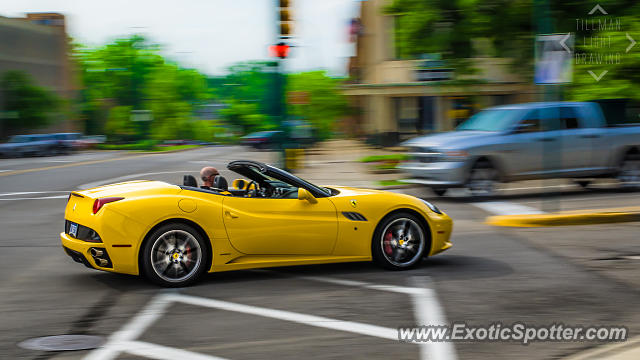 Ferrari California spotted in Birmingham, Michigan