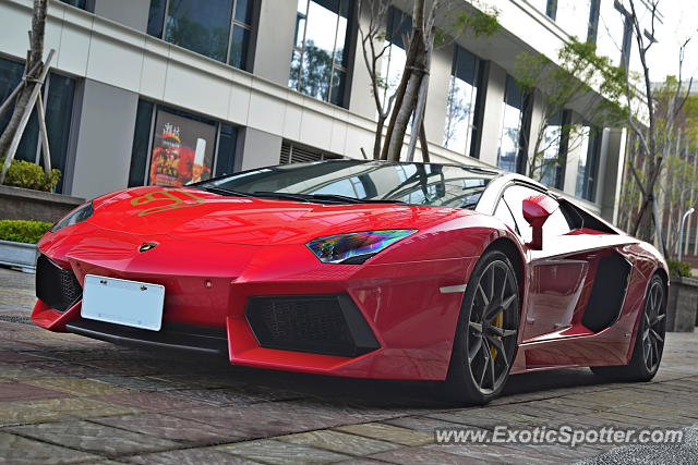Lamborghini Aventador spotted in Tainan, Taiwan