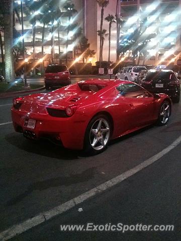 Ferrari 458 Italia spotted in Las vegas, Nevada