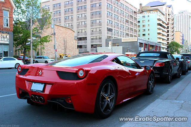 Ferrari 458 Italia spotted in Toronto, Canada