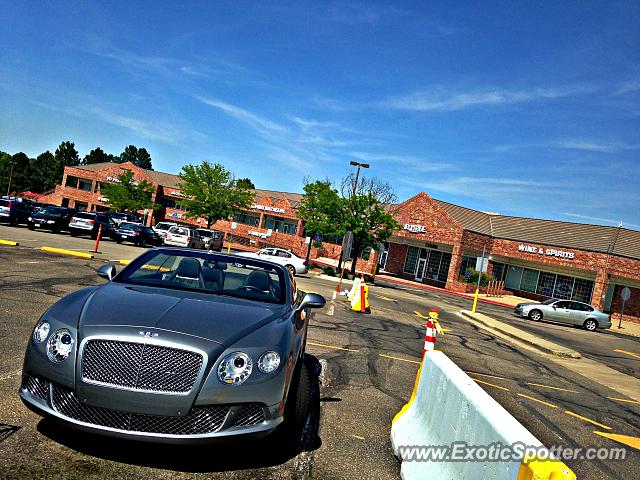 Bentley Continental spotted in GreenwoodVillage, Colorado