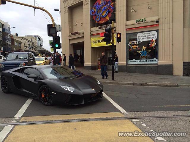 Lamborghini Aventador spotted in Melbourne, Australia