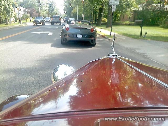 Ferrari California spotted in Livingston, New Jersey