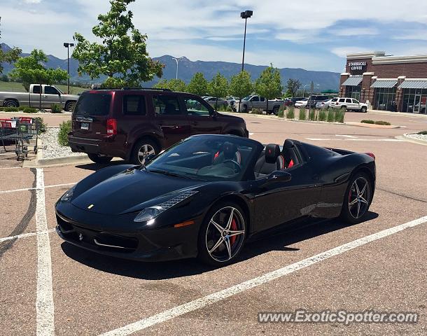 Ferrari 458 Italia spotted in Colorado Springs, Colorado
