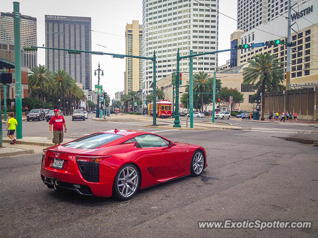 Lexus LFA spotted in New Orleans, Louisiana