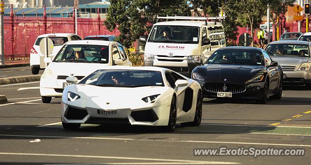 Lamborghini Aventador spotted in Auckland, New Zealand