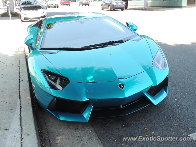 Lamborghini Aventador spotted in Beverly Hills, California
