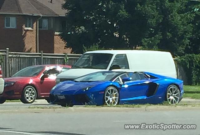Lamborghini Aventador spotted in Toronto, Canada