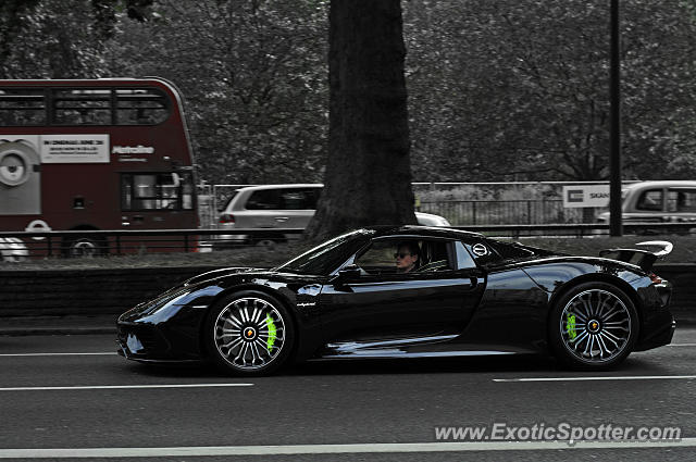 Porsche 918 Spyder spotted in London, United Kingdom