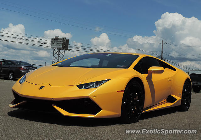 Lamborghini Huracan spotted in Watkins Glen, New York