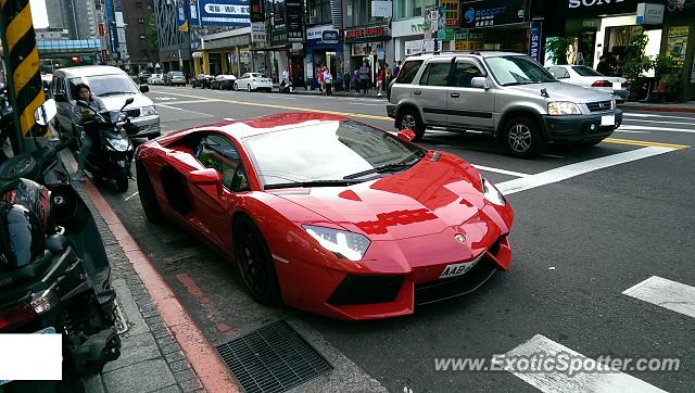 Lamborghini Aventador spotted in Taipei, Taiwan