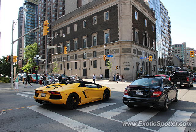 Lamborghini Aventador spotted in Toronto, Canada