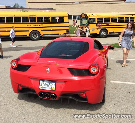 Ferrari 458 Italia spotted in Pittsburgh, Pennsylvania