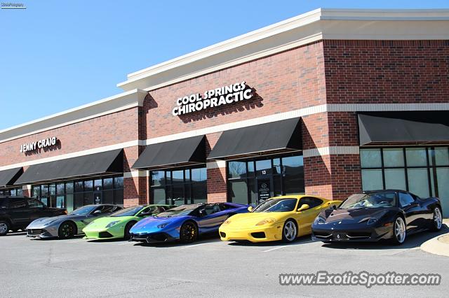 Lamborghini Aventador spotted in Franklin, Tennessee