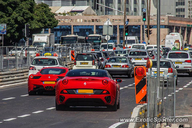 Ferrari California spotted in Tel Aviv, Israel