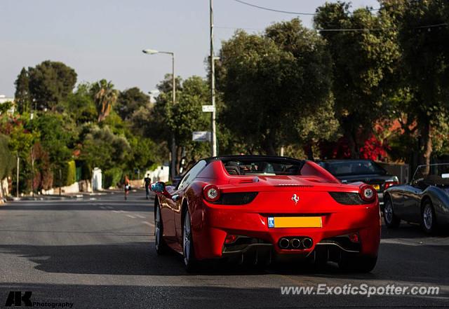 Ferrari 458 Italia spotted in Tel Aviv, Israel