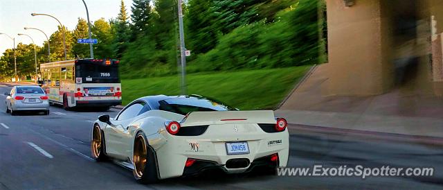Ferrari 458 Italia spotted in Toronto, Canada