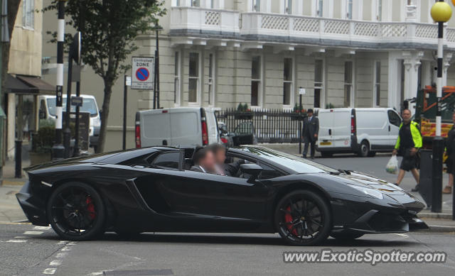 Lamborghini Aventador spotted in London, United Kingdom