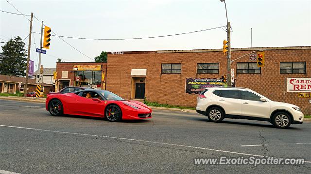 Ferrari 458 Italia spotted in Toronto, Canada