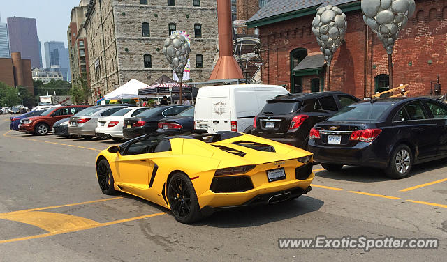 Lamborghini Aventador spotted in Toronto, Canada