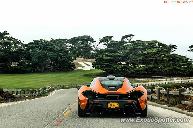 Mclaren P1 spotted in Pebble Beach, California