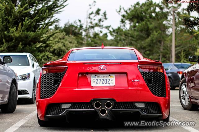 Lexus LFA spotted in Pebble Beach, California
