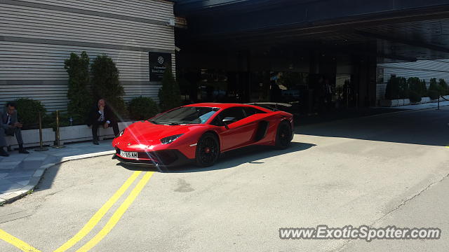 Lamborghini Aventador spotted in Sofia, Bulgaria