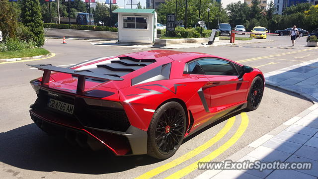 Lamborghini Aventador spotted in Sofia, Bulgaria